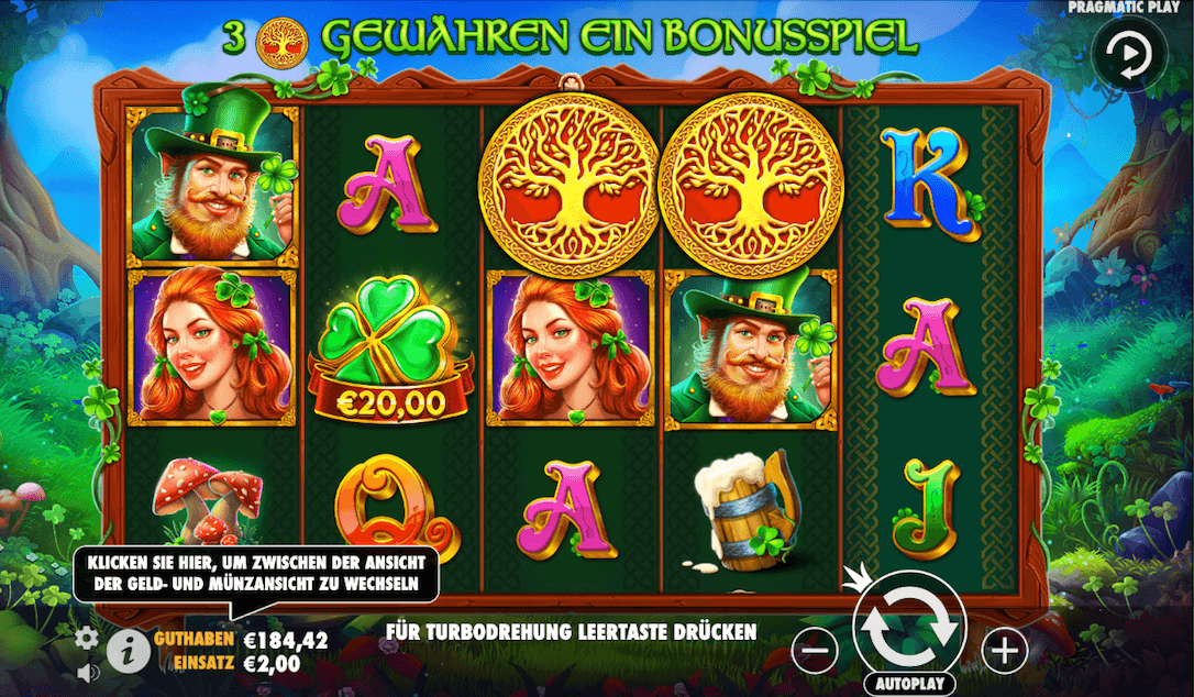 Clover Gold Kleeblatt Slot von Pragmatic Play
